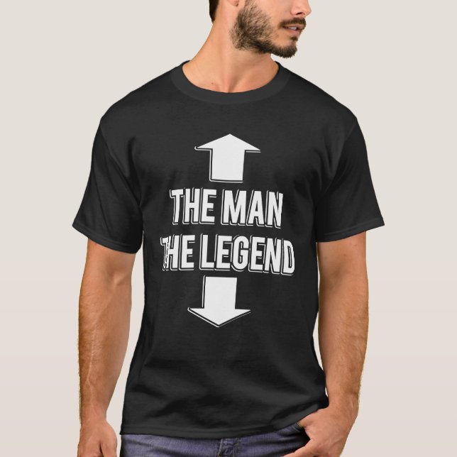 T-shirt The Man Arrrow Face The Legend Arrow Crotch (Devant)