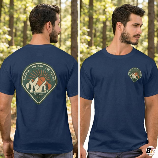 T-shirt The Man The Myth The Legend Personalized H.J. Est  (Créateur téléchargé)