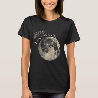 T-shirt The Moon Knows My Name — Vintage Celestial Art