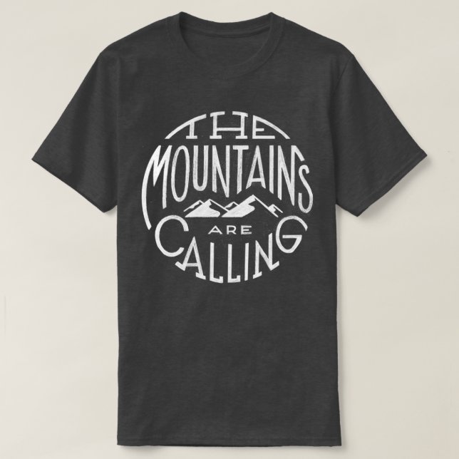 T-shirt The Mountains Are Calling 1 (Design devant)