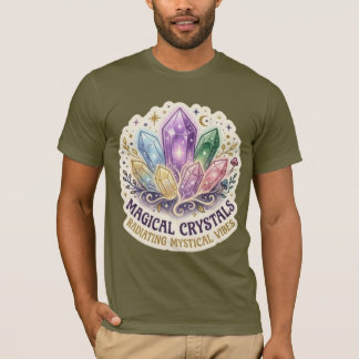 T-shirt The Mystic Prism | Enchanted Crystal Cluster Graph