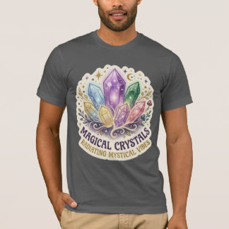T-shirt The Mystic Prism | Enchanted Crystal Cluster Graph