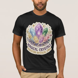 T-shirt The Mystic Prism | Enchanted Crystal Cluster Graph