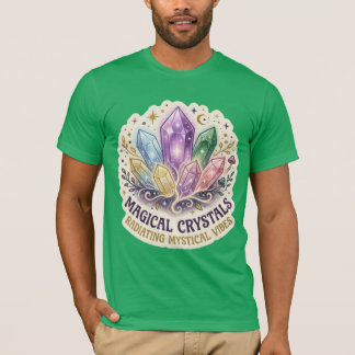 T-shirt The Mystic Prism | Enchanted Crystal Cluster Graph