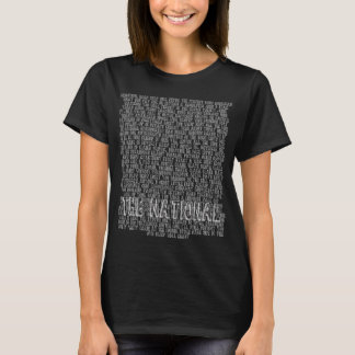 T-shirt The National - Toutes les chansons jusqu'à SWB