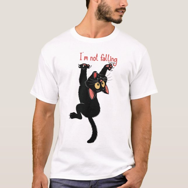 T-shirt The naughty cat , feeling love with cat (Devant)