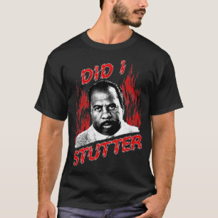 T-shirt The Office Did I Stutter Flames 