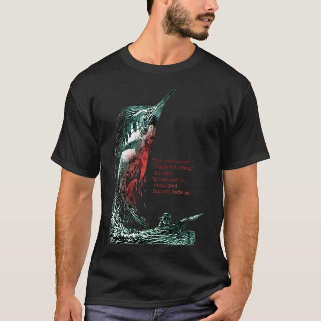 T-shirt The Old Man and the Sea Hemingway (Devant)