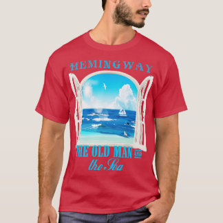 T-shirt The Old Man and the Sea livre couverture hommage E