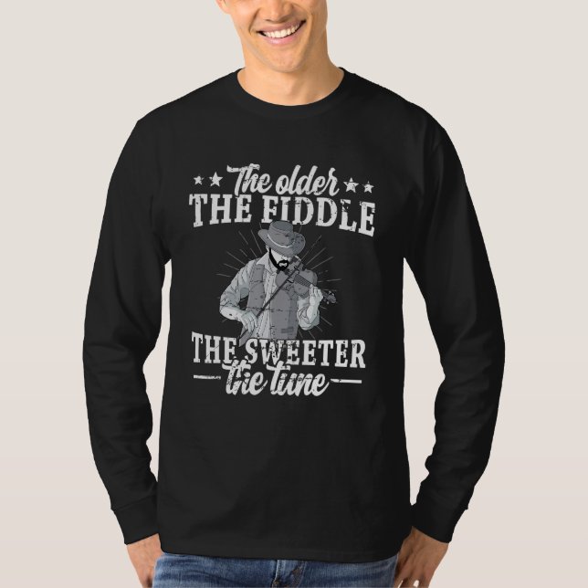 T-shirt The older the fiddle viola string instrument fiddl (Devant)
