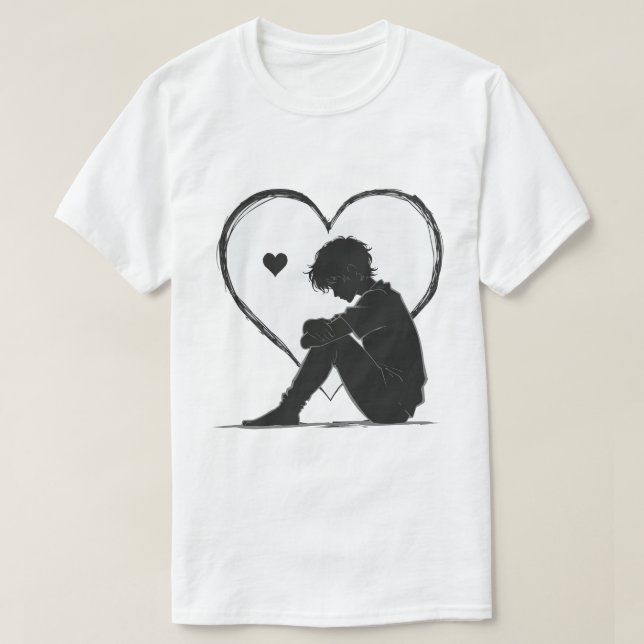 T-shirt The only one in love in my world (Design devant)