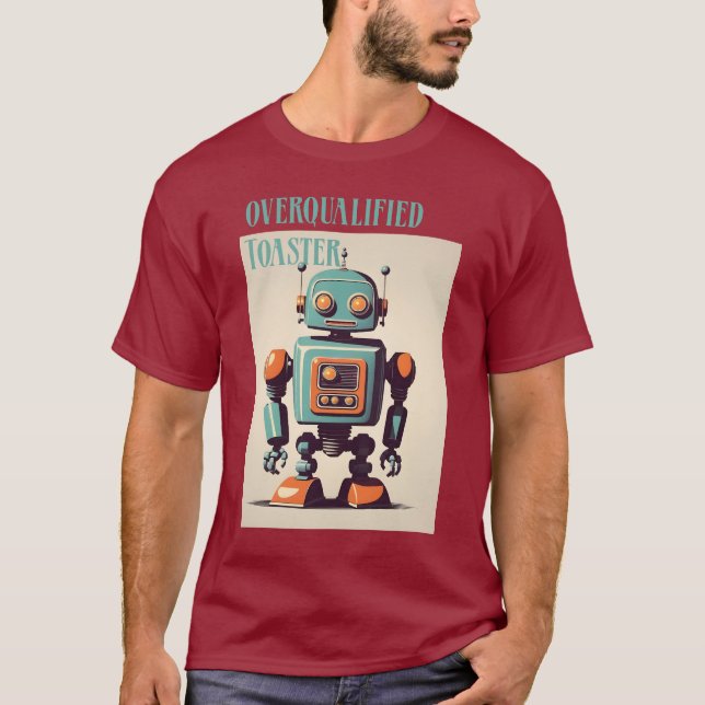 T-shirt The Overqualified Toaster (Devant)