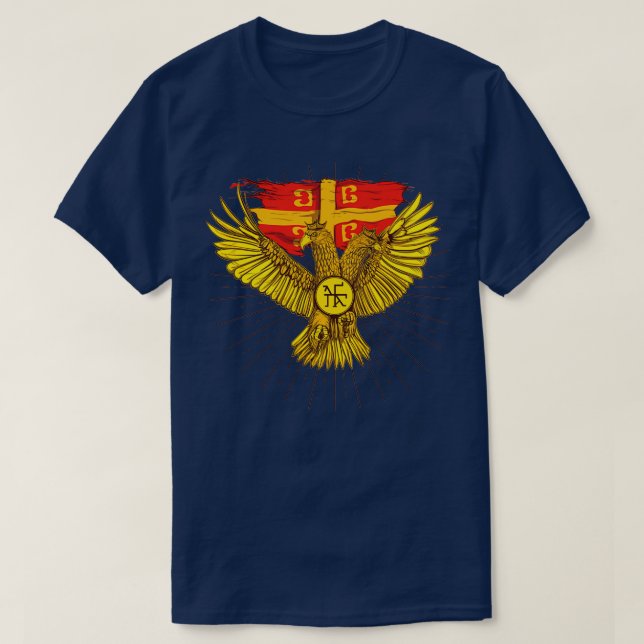 T-shirt The Palaiologos doubleheaded eagle (Design devant)