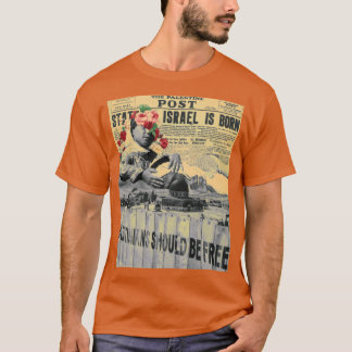 T-shirt The Palestine Post démesuré