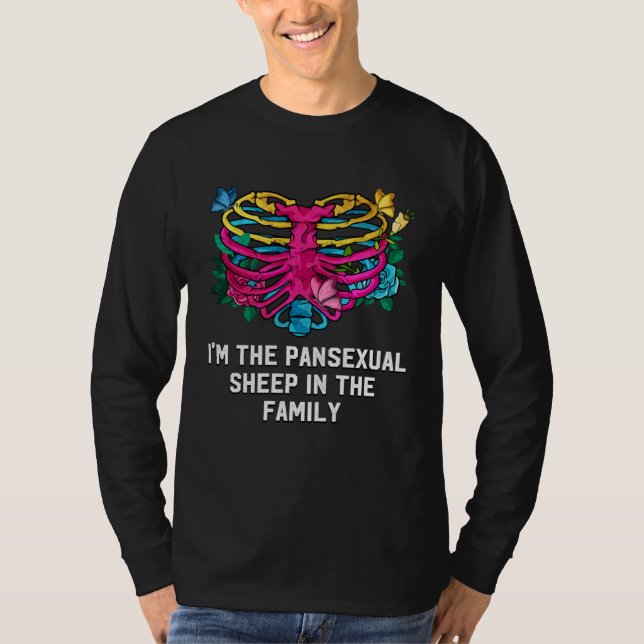 T-shirt The Pansexual Sheep in the Family LGBTQ Pan Pride  (Devant)