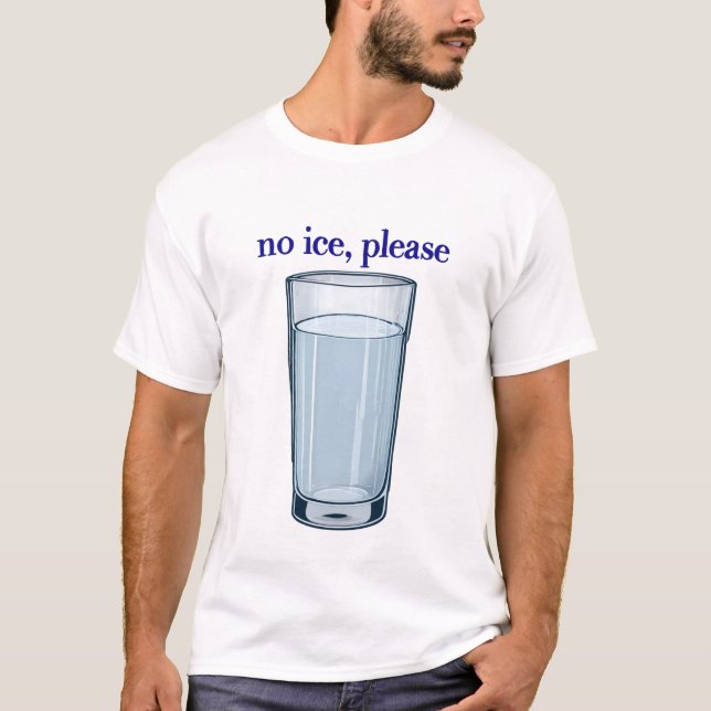 T-shirt Thé 'Pas de glace' (Devant)