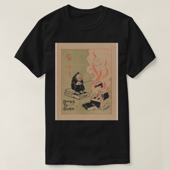 T-shirt The Philistine, Livres pour brûler William Wallace (Design devant)