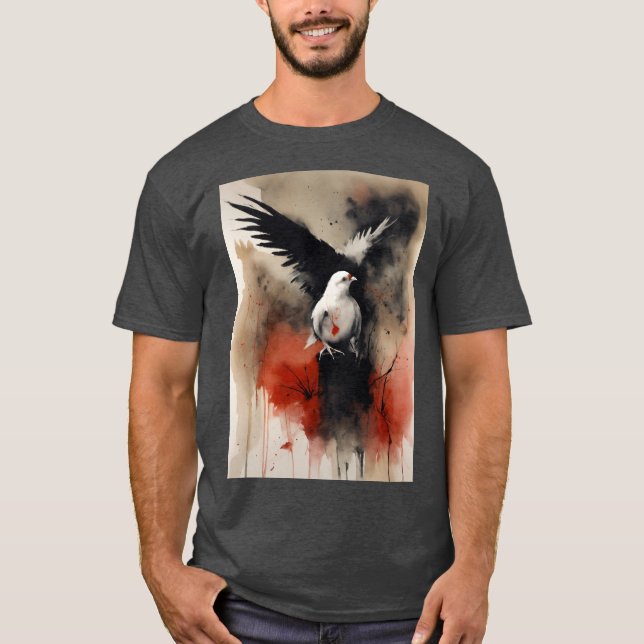 T-shirt "The Pigeon Post : Feathered Dispatches" (Devant)