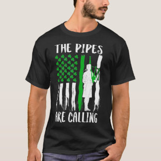 T-shirt The Pipes Are Calling St Patricks Day Irish (2)