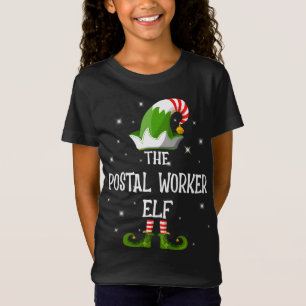 T-Shirt The Postal Worker Elf Family Matching Group Christ