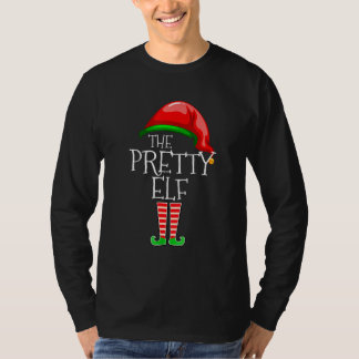 T-shirt The Pretty Elf Family Matching Group Christmas