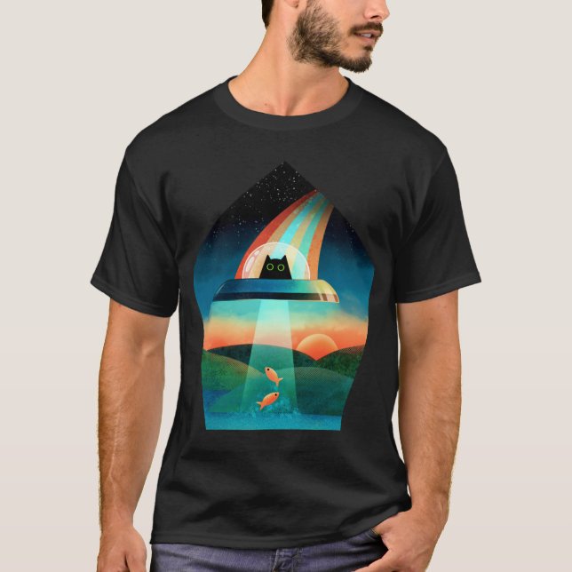 T-shirt The Purrfect Alien funny (Devant)