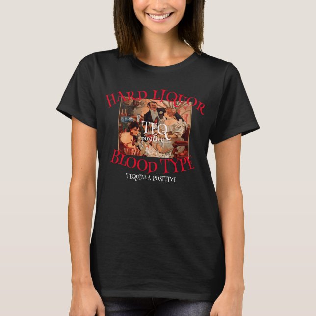 T-shirt Thé Quila Sang Type TEQ positif (Devant)