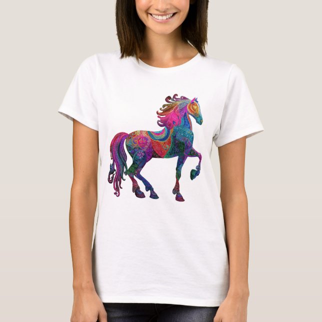 T-shirt The Quilted Horse (Devant)