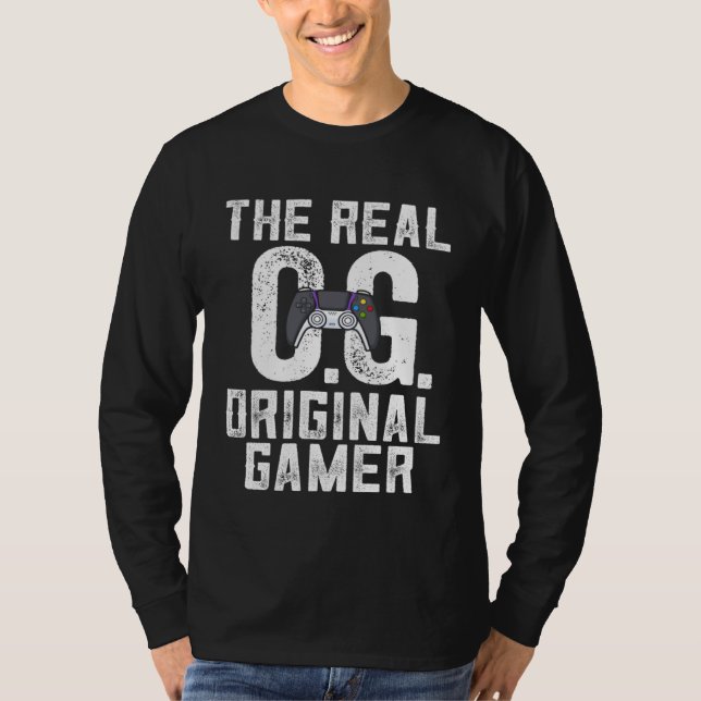 T-shirt The Real Original Gamer   Gamer (Devant)