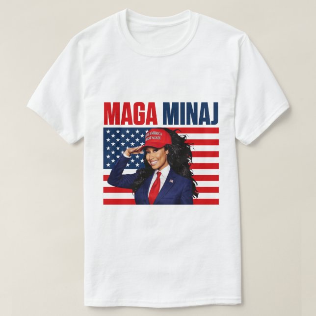T-shirt The Rise Of  Maga Minaj And Trump (Design devant)