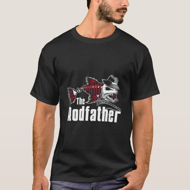 T-shirt The Rodfather Fishing (Devant)