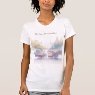 T-shirt The Sacred Breathes Here Minimal Spiritual Art