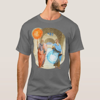 T-shirt The school of athens plato vs aristotle