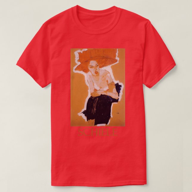T-shirt The Scornful Woman 1910 par Egon Schiele (Design devant)