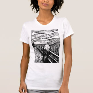 T-shirt The Scream by Edvard Munch – Black Line Art