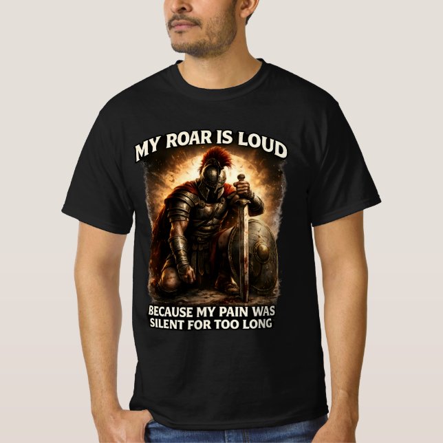 T-shirt The Silent Warrior: Resilience and Strength  (Devant)