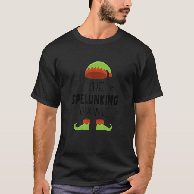 T-shirt The Spelunking Gnome Speleology Caving Caver Spelu (Devant)