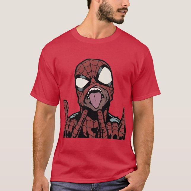T-shirt THE SPIDER PUNK friends vintage (Devant)