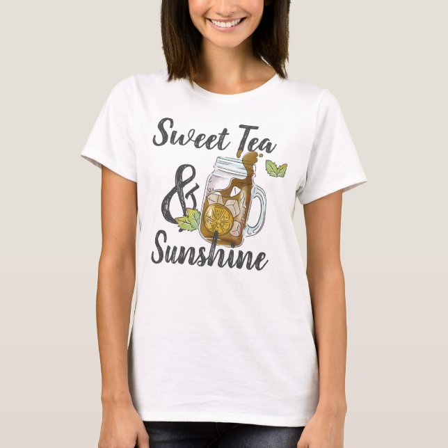 T-shirt Thé sucré et soleil (Devant)