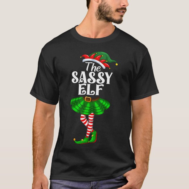 T-shirt The Sy Elf Xmas Funny Christmas Matching Family Pa (Devant)