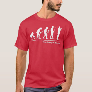 T-shirt The theory of evolution bartender
