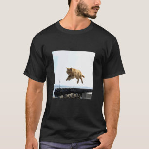 T-shirt thé tigre chat volant_001