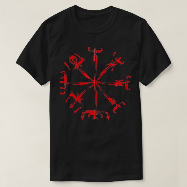 T-shirt The Vegvisir protection from Norse Mythology Vikin (Design devant)
