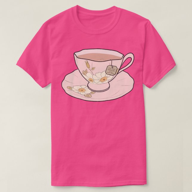 T-shirt Thé vert dans une tasse de thé (Design devant)