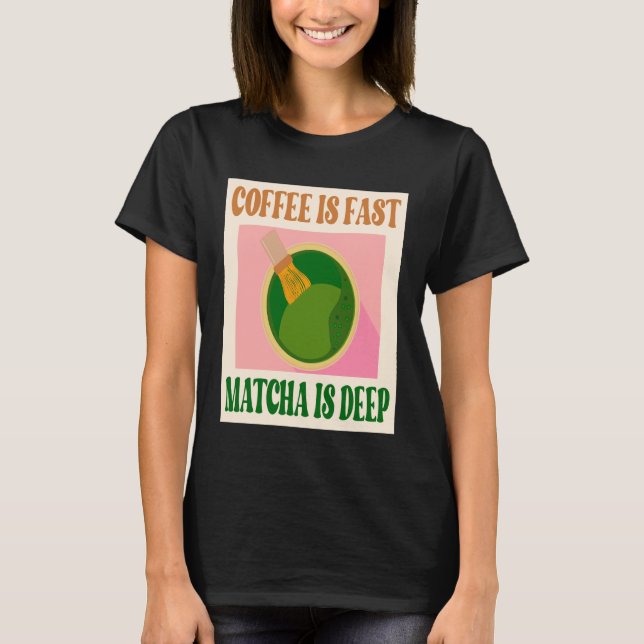 T-SHIRT THÉ VERT MATCHA CAFÉ (Devant)