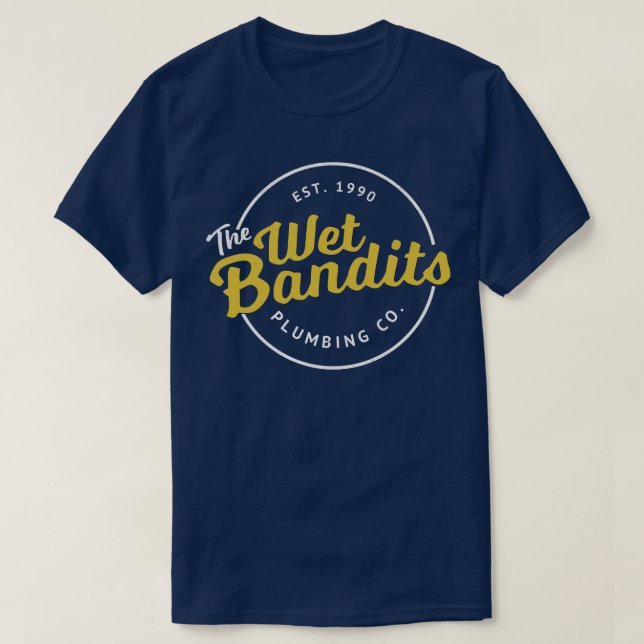 T-shirt The Wet Bandits Plumbing Co Est 1990 (Design devant)