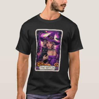 T-shirt The Witch Tarot Card Halloween Gothic Witchy Vibes