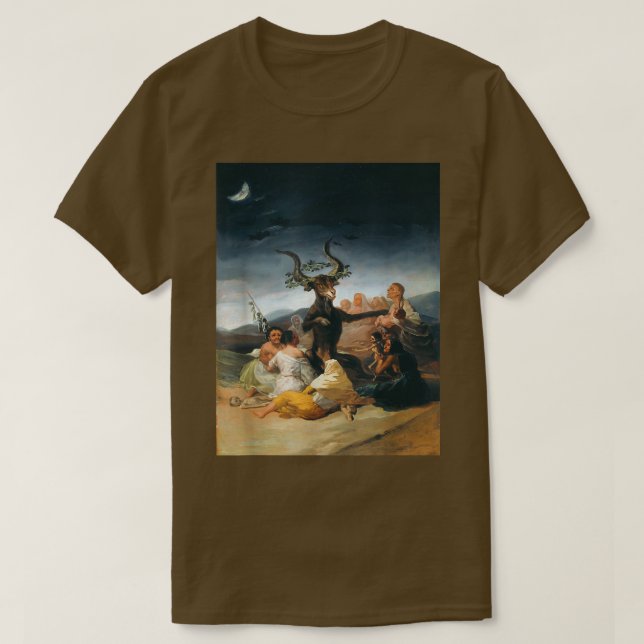 T-shirt The Witches Sabbath Goya  (Design devant)