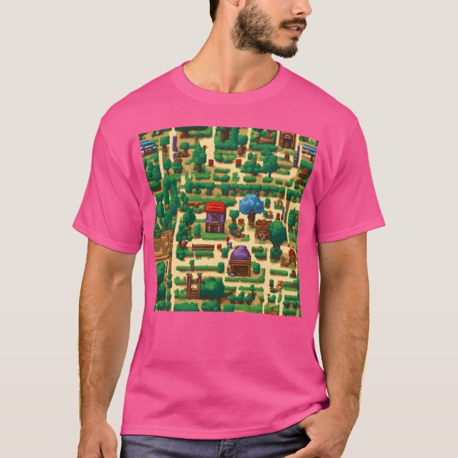 T-shirt The world of classic video games family funny (Devant)