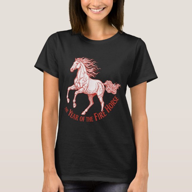 T-shirt The Year Of The Fire Horse 2026 Celebration  (Devant)